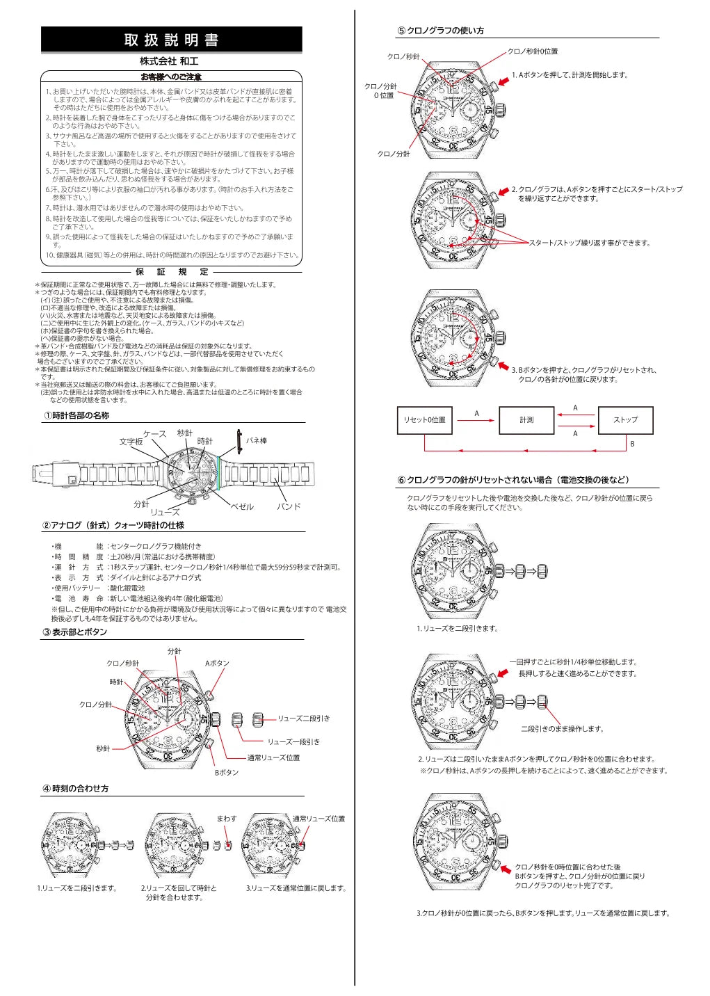 取扱説明書 SG-002M（1/3）